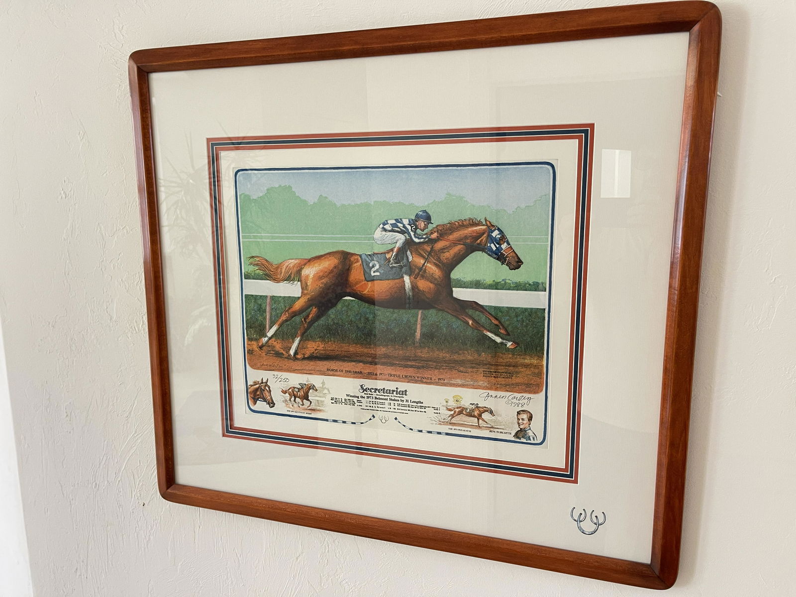 SIGNED CORTEZ PRINT - SECRETARIAT (1 of 7)