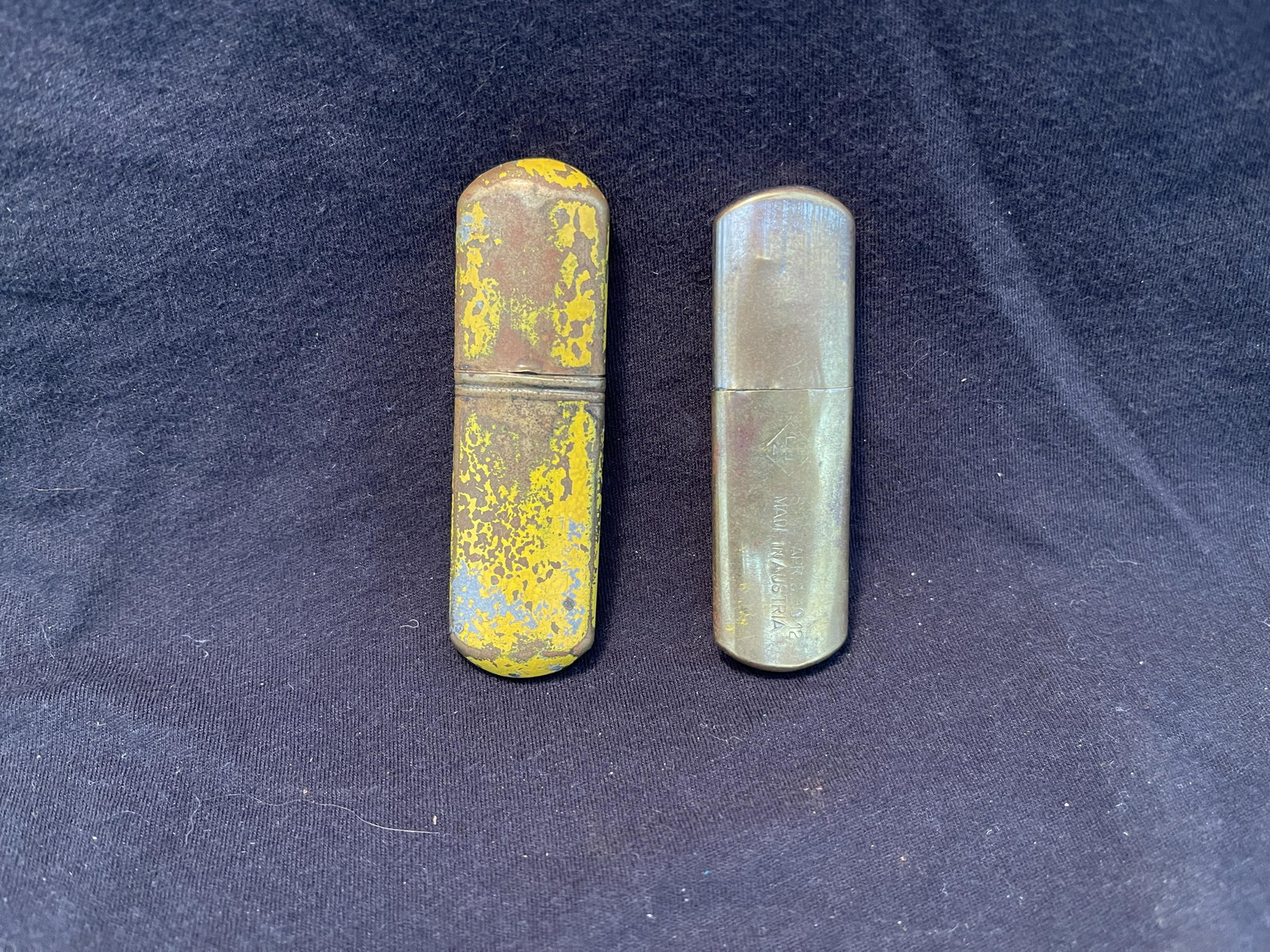 TWO VINTAGE BRASS LIGHTERS (1 of 3)