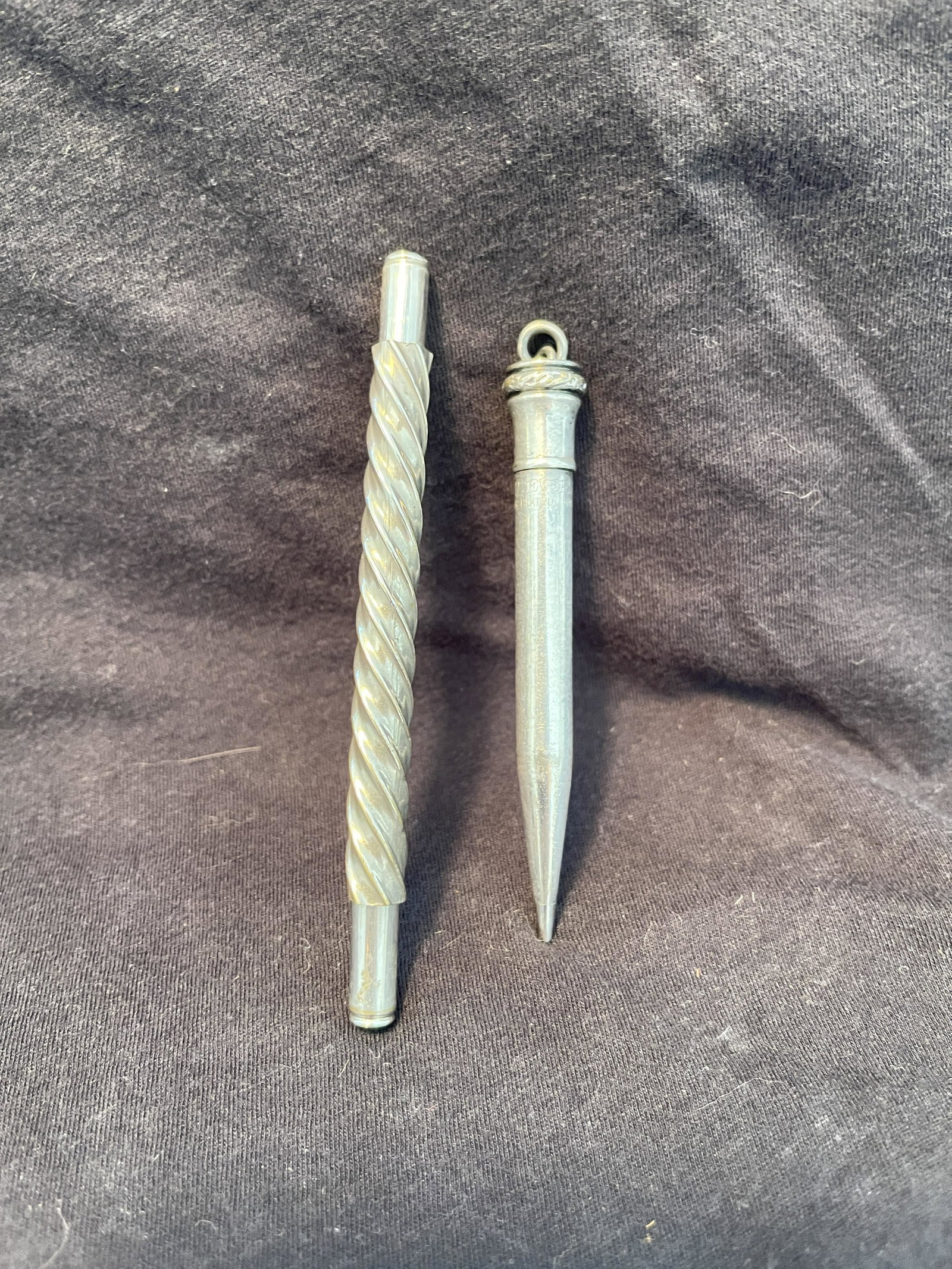 SET OF 2 SILVER MECHANICAL PENCILS (1 of 3)