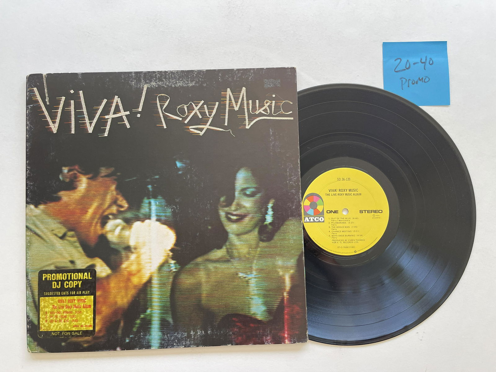Roxy Music - Viva ! The Live Roxy Music Album.  PROMO. (1 of 1)