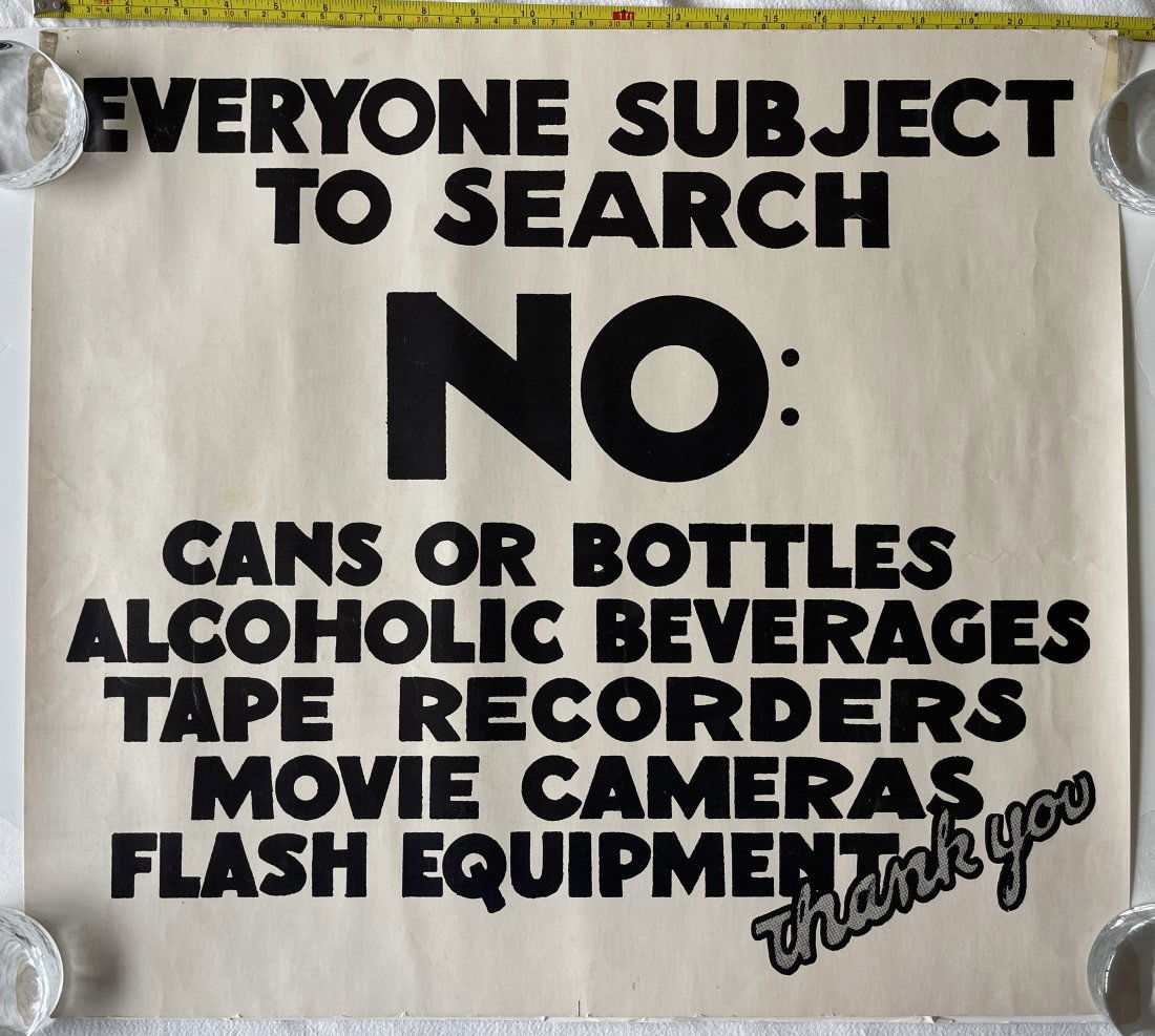 ACTUAL FILLMORE WEST STAGE POSTER (1 of 1)