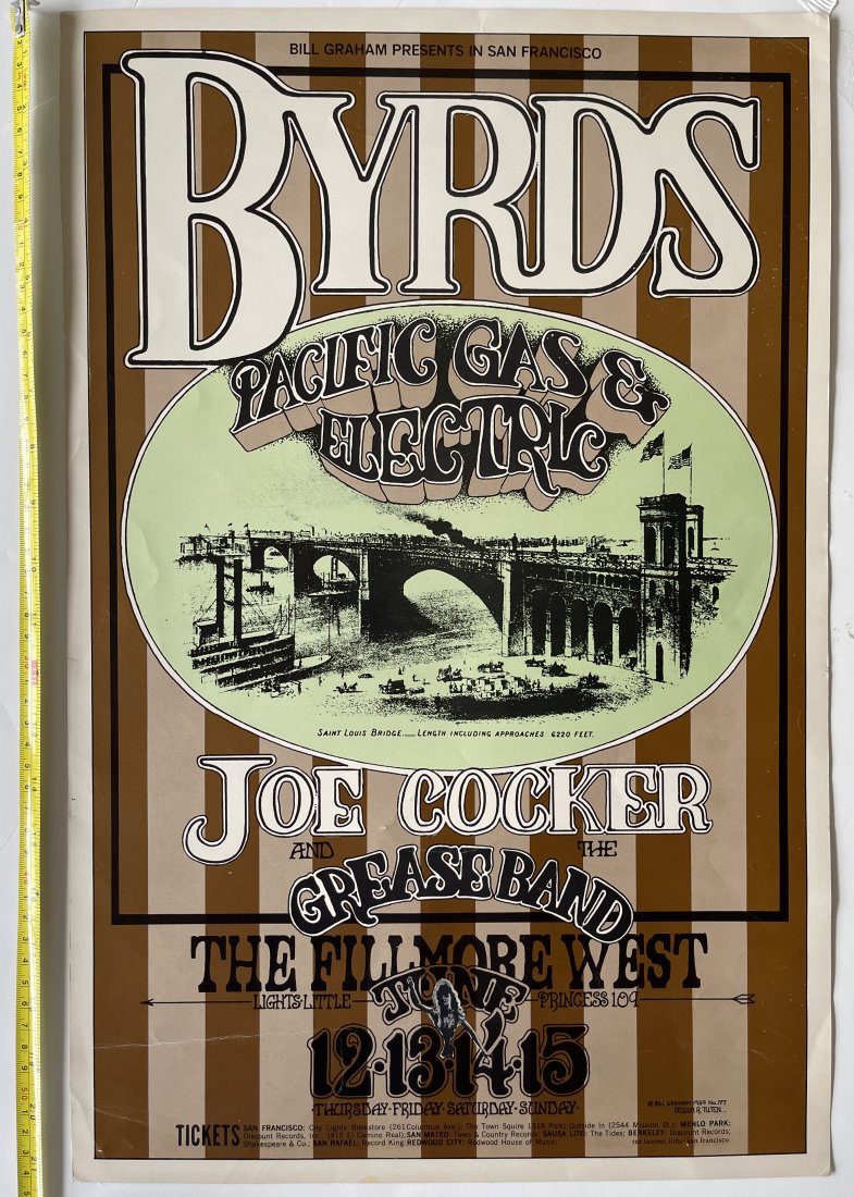 Byrds Joe Cocker PG&E San Francisco 69 Tuten - OP-1 (1 of 1)
