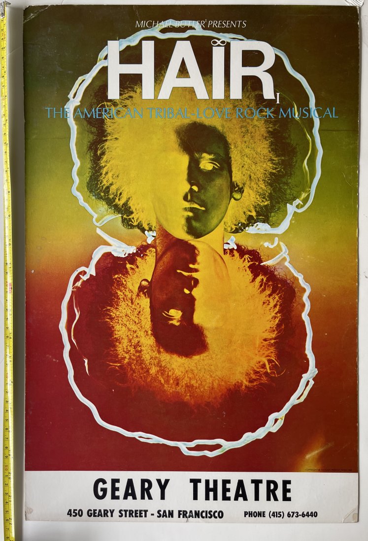 HAIR AT GEARY THEATER SAN FRANCISCO 1968 (1 of 2)