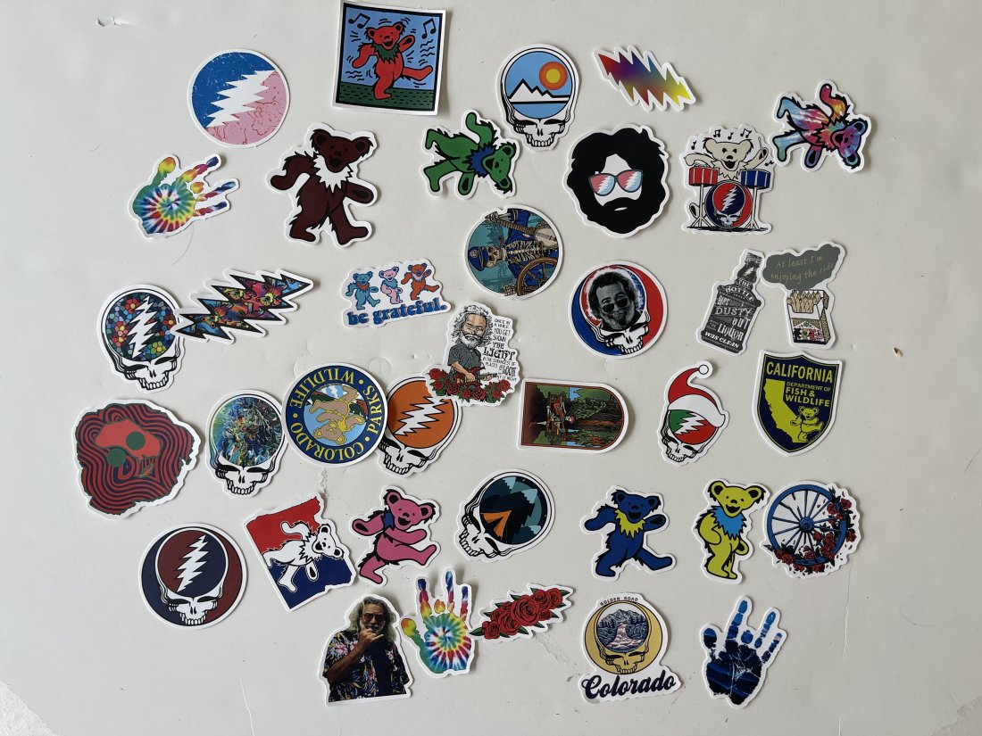 GRATEFUL DEAD SMALL STICKER COLLECTION (1 of 1)