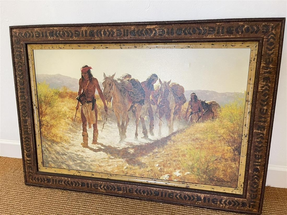 HOWARD TERPNING SIGNED GICLEE - PLUNDER FROM SENORA (1 of 2)