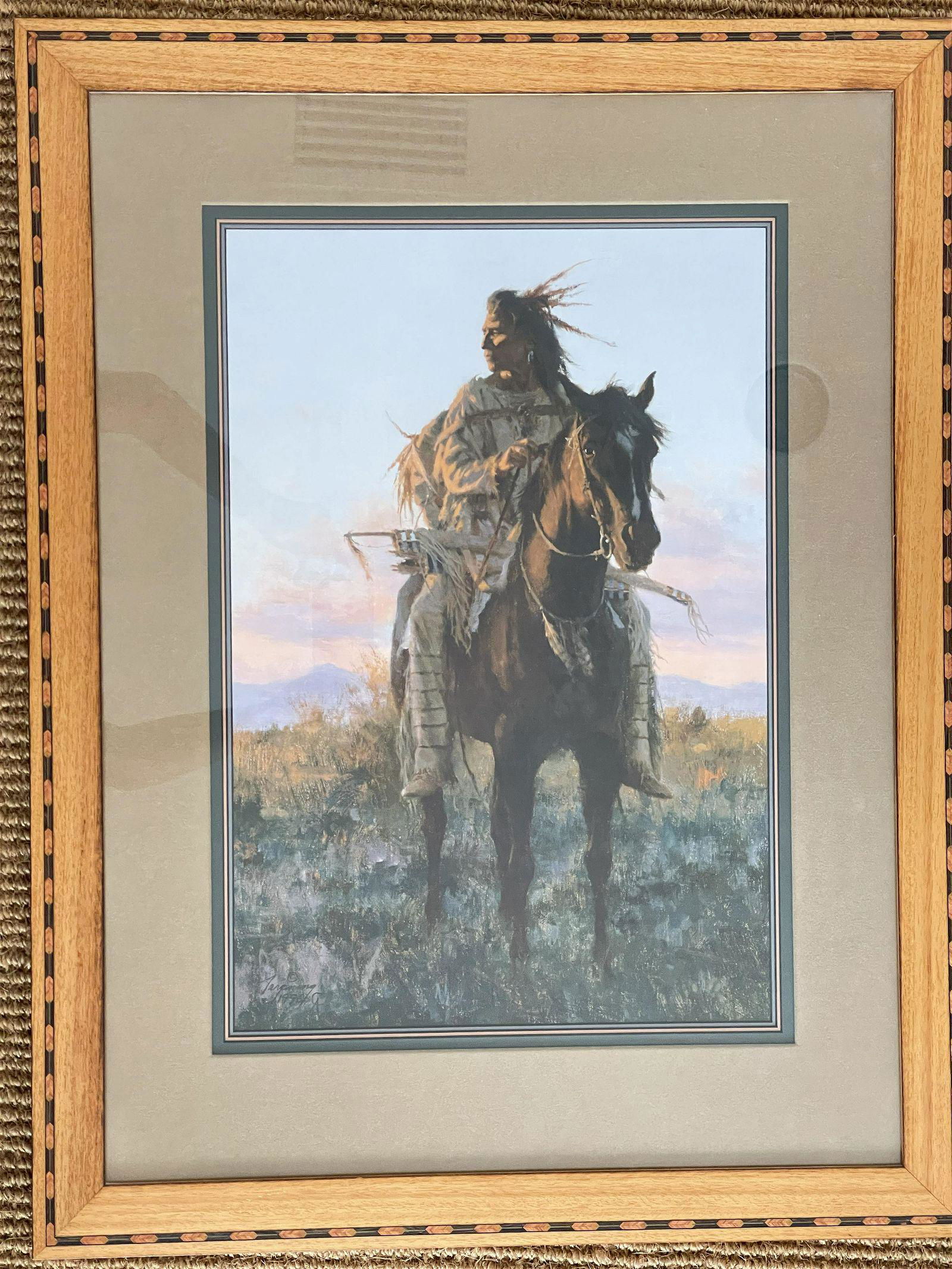 HOWARD TERPNING SIGNED FINE ART PRINT - LAST RAYS OF SUN (1 of 2)