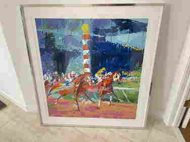 SIGNED LEROY NEIMAN -  AT THE RACES (1 of 5)