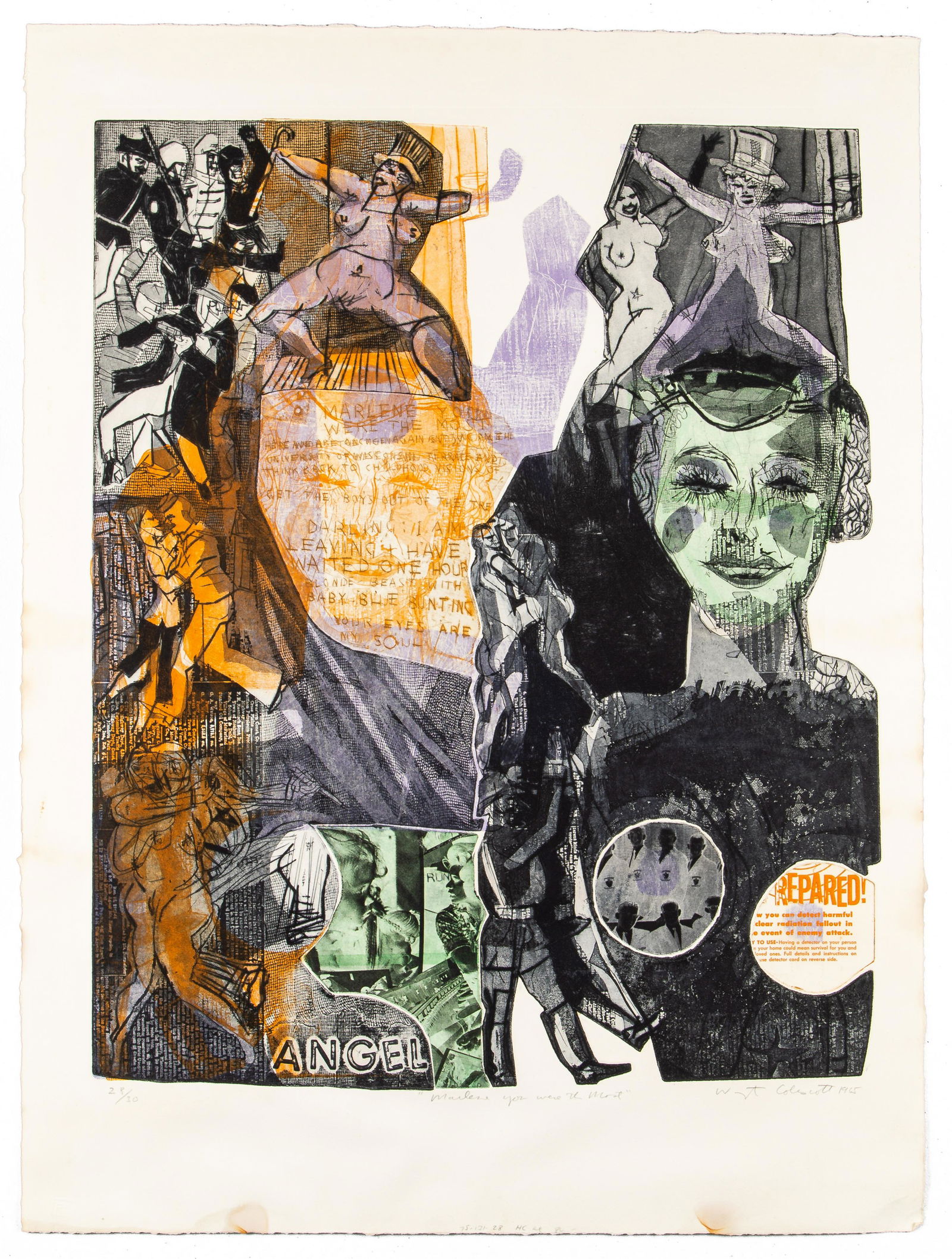 Warrington Colescott - MARLENE YOU WERE THE MOST (1 of 2)