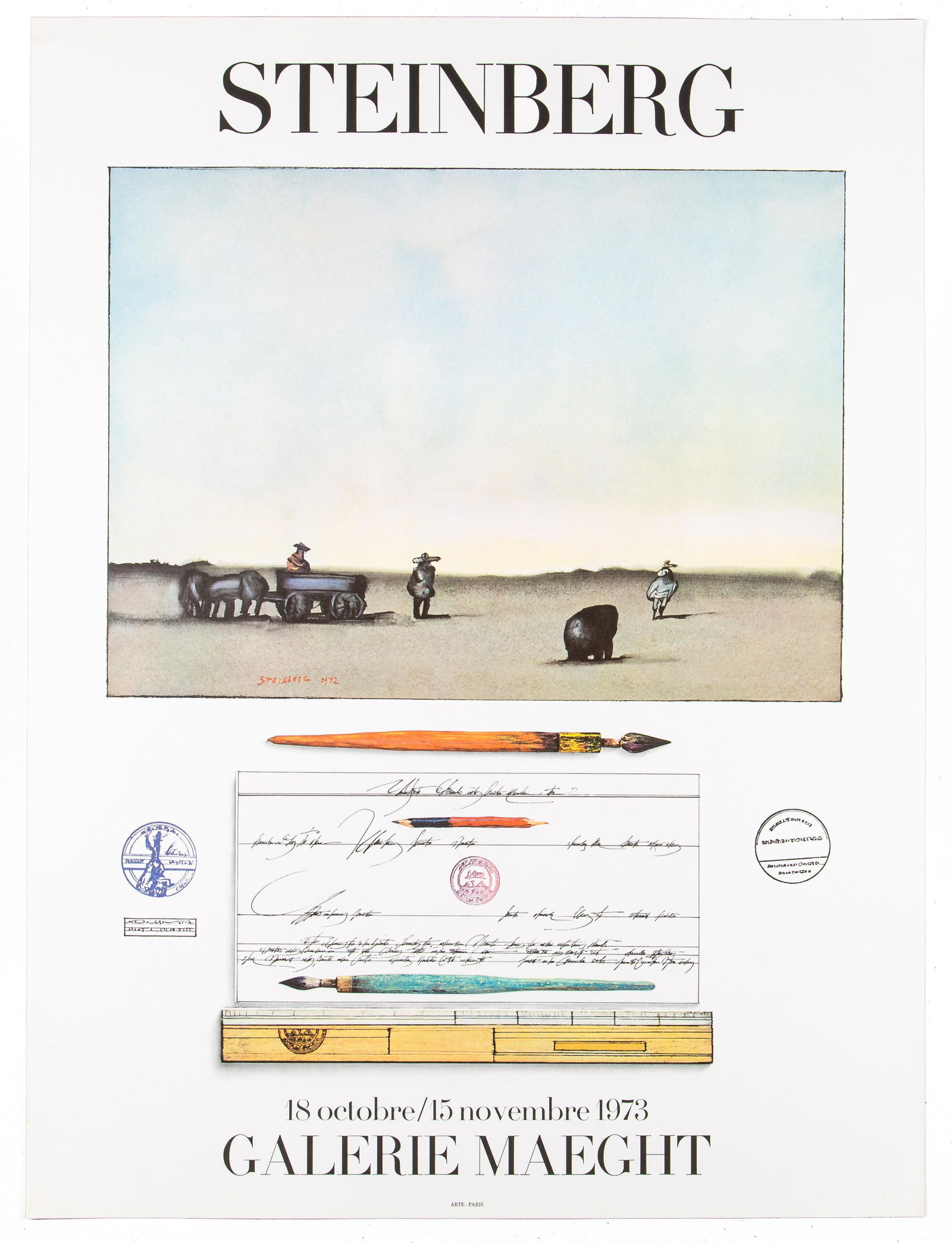 Saul Steinberg - Galerie Maeght 1973 (1 of 1)