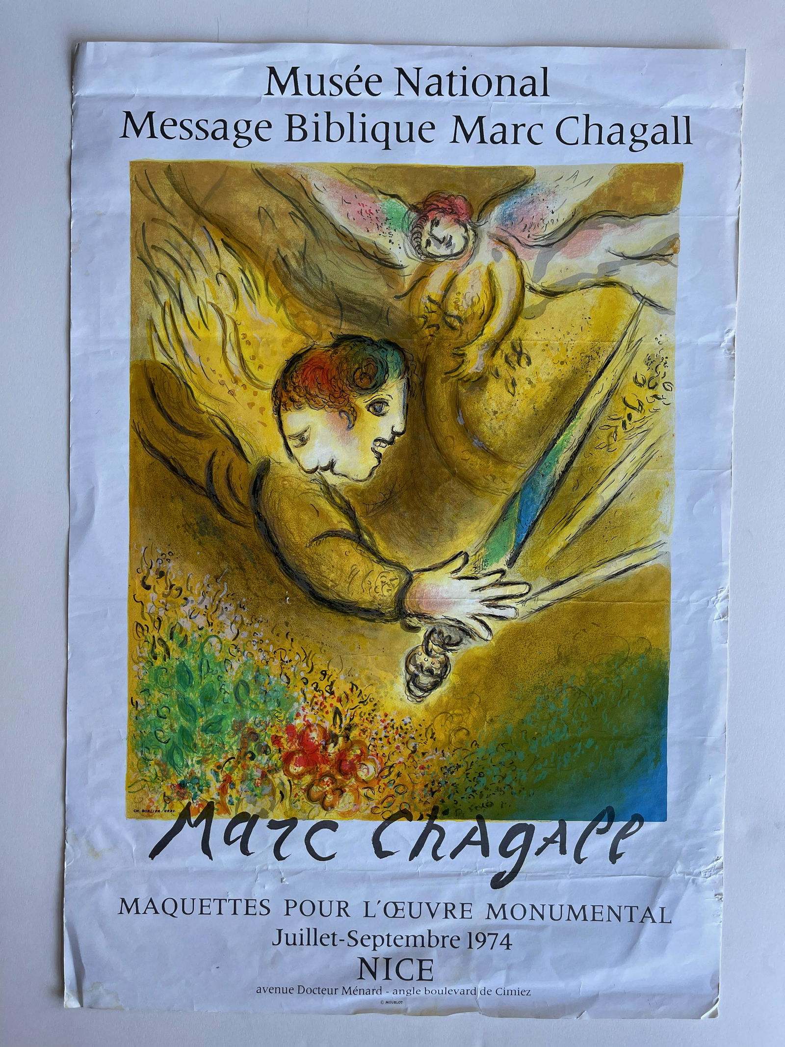 Marc Chagall - Musee National Poster 1974 (1 of 2)