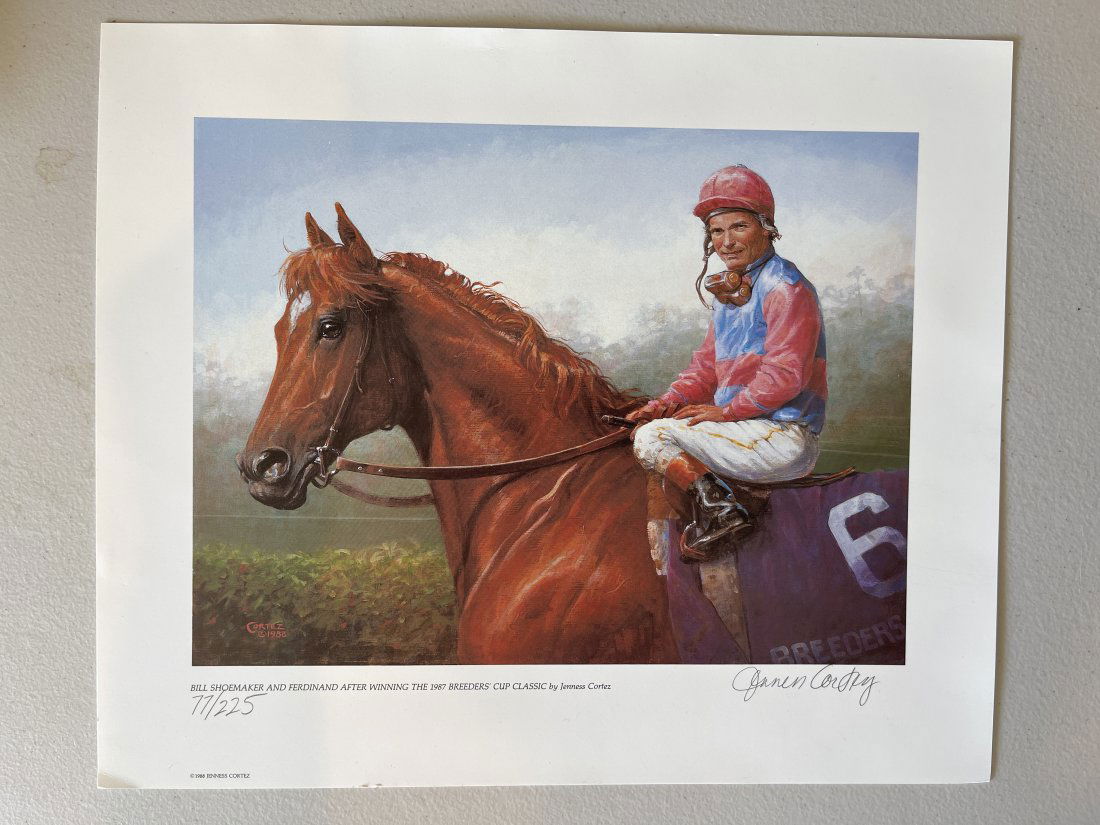 BILL SHOEMAKER - Signed by Jenness Cortez W/ COA (1 of 4)