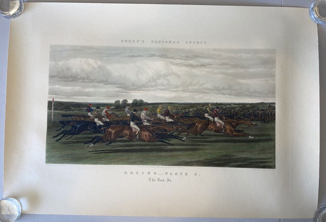 JAMES HERRING  Fores's National Sports : Racing, Plate 3: THE RUN IN (1 of 1)