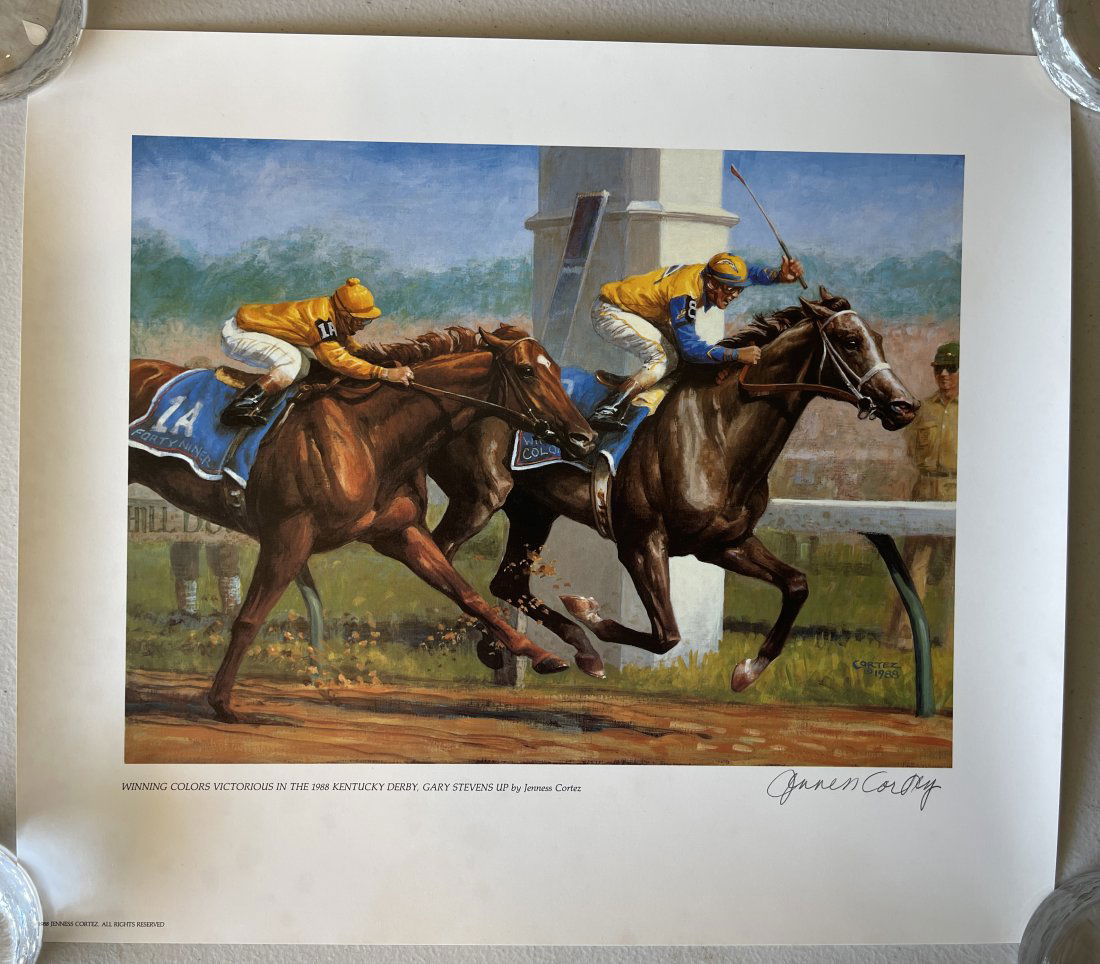 WINNING COLORS SIGNED BY JENNESS CORTEZ 1988 (1 of 1)