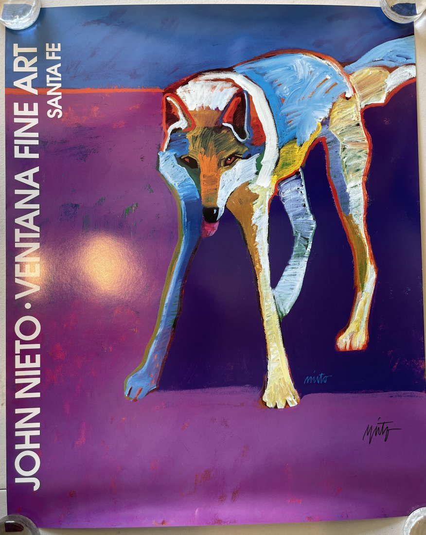 JOHN NIETO SIGNED GALLERY LITHO - WOLF (1 of 2)