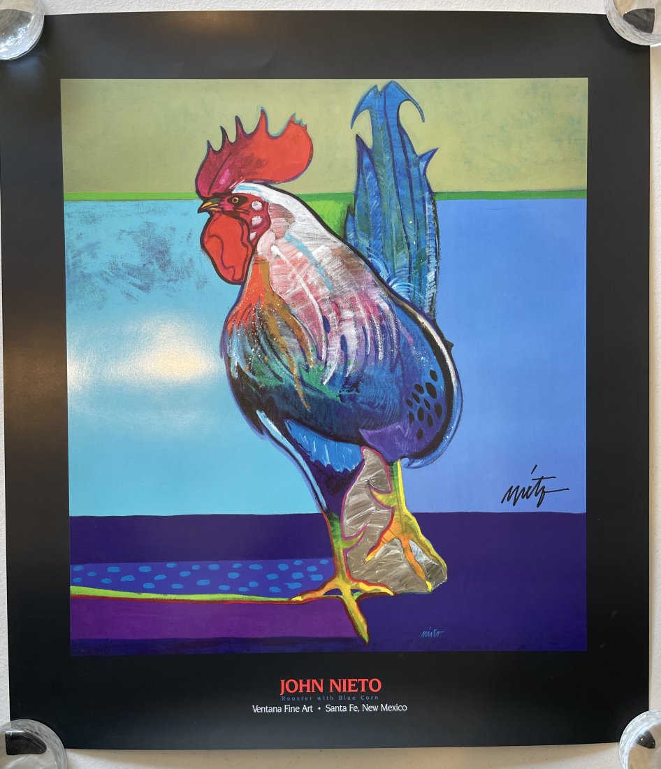 JOHN NIETO SIGNED GALLERY LITHO - ROOSTER (1 of 2)