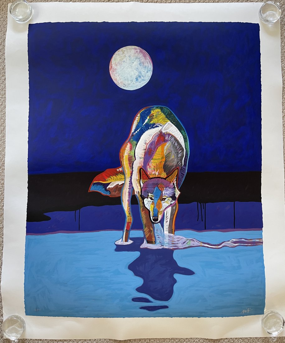 JOHN NIETO SIGNED RARE ARTIST PROOF SERIGRAPH - WOLF (1 of 6)