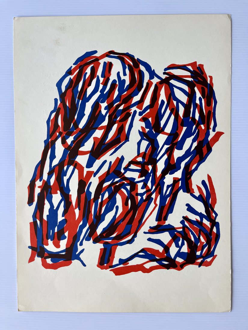 RAOUL UBAC - 1964 PRINT FROM Derriere le Miroir - RED TREE (1 of 2)