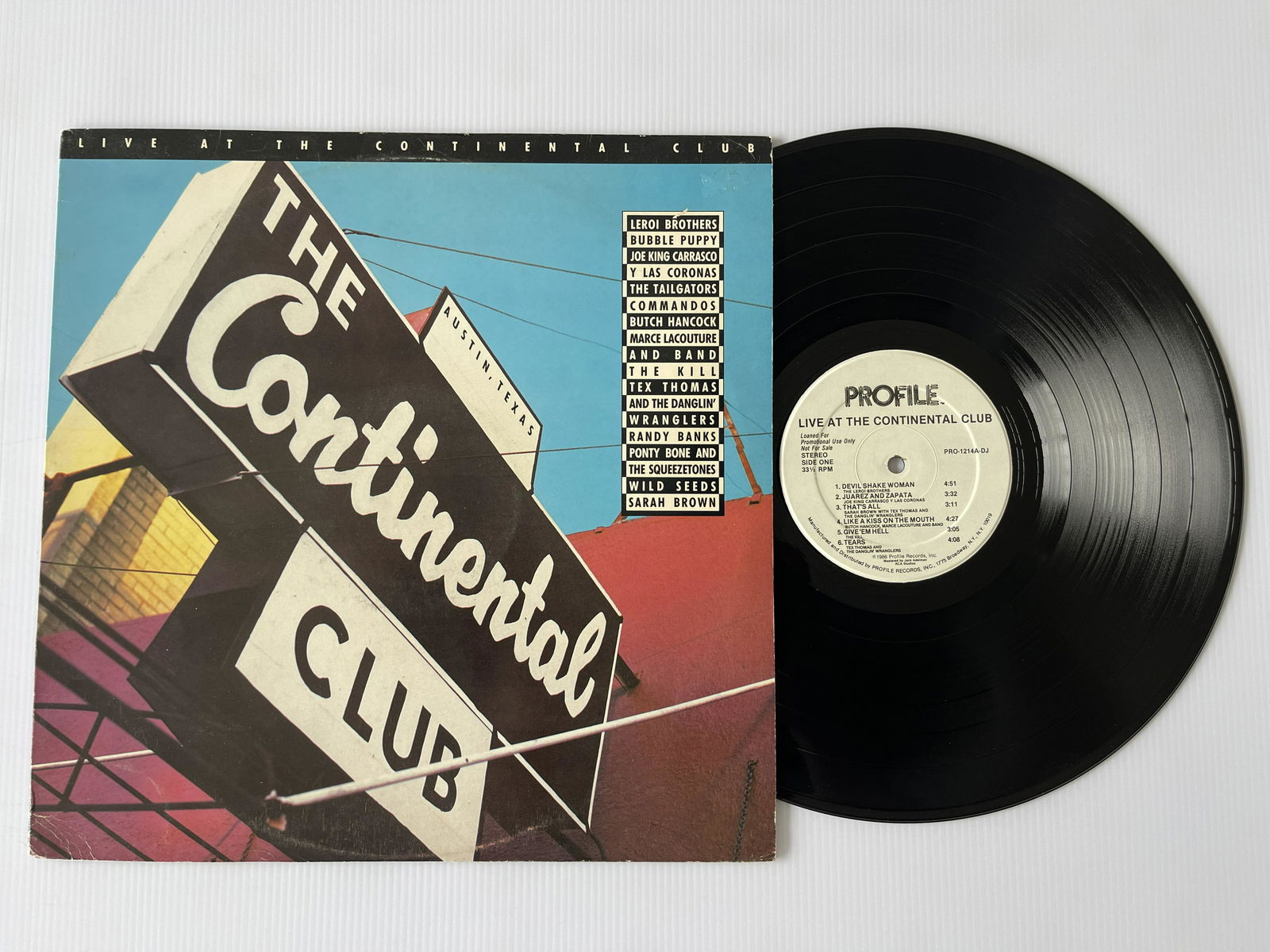LIVE AT THE CONTINENTAL CLUB - RARE PROMO (1 of 1)