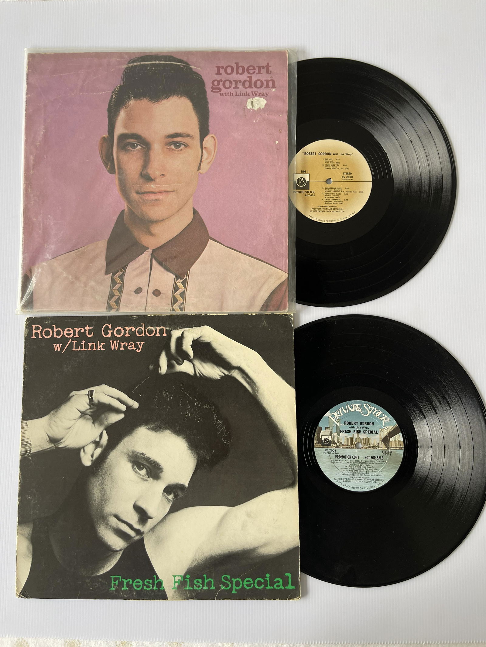SET OF ROBERT GORDON WITH LINK WRAY ALBUMS - PROMO (1 of 1)