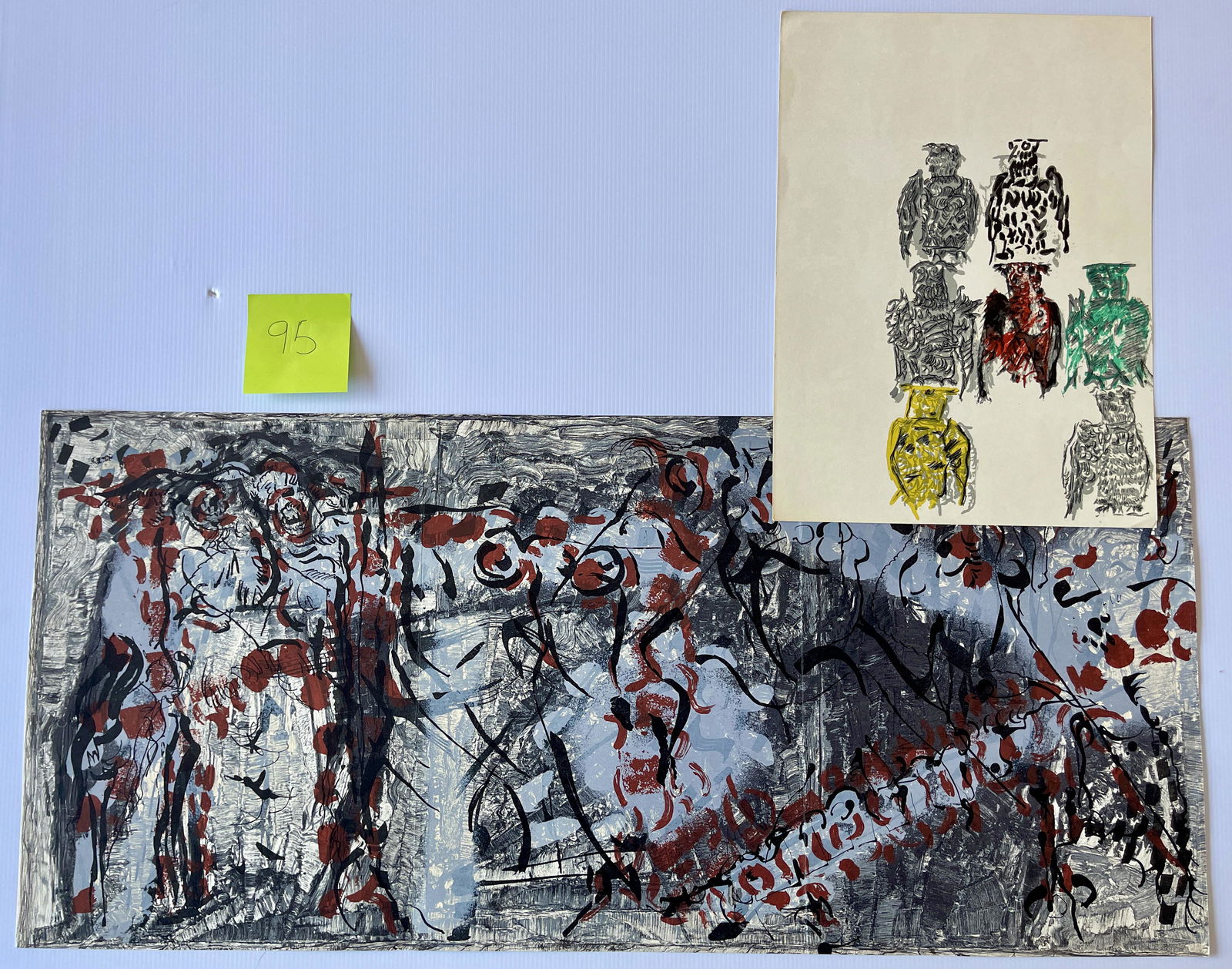 Jean-Paul Riopelle SET #5 - WITH 2 LITHOS (1 of 2)