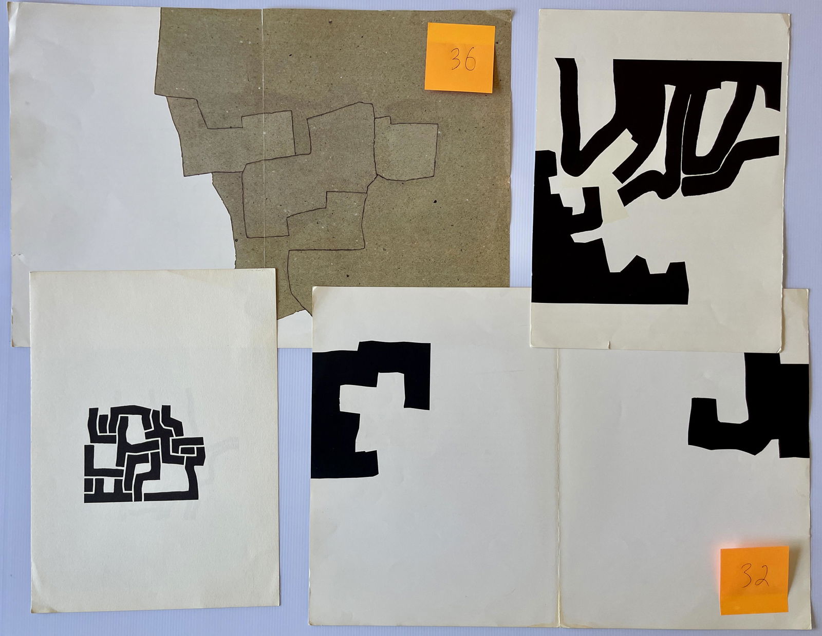 Eduardo Chillida set of 10 LITHOS on 8 PAGES (1 of 4)