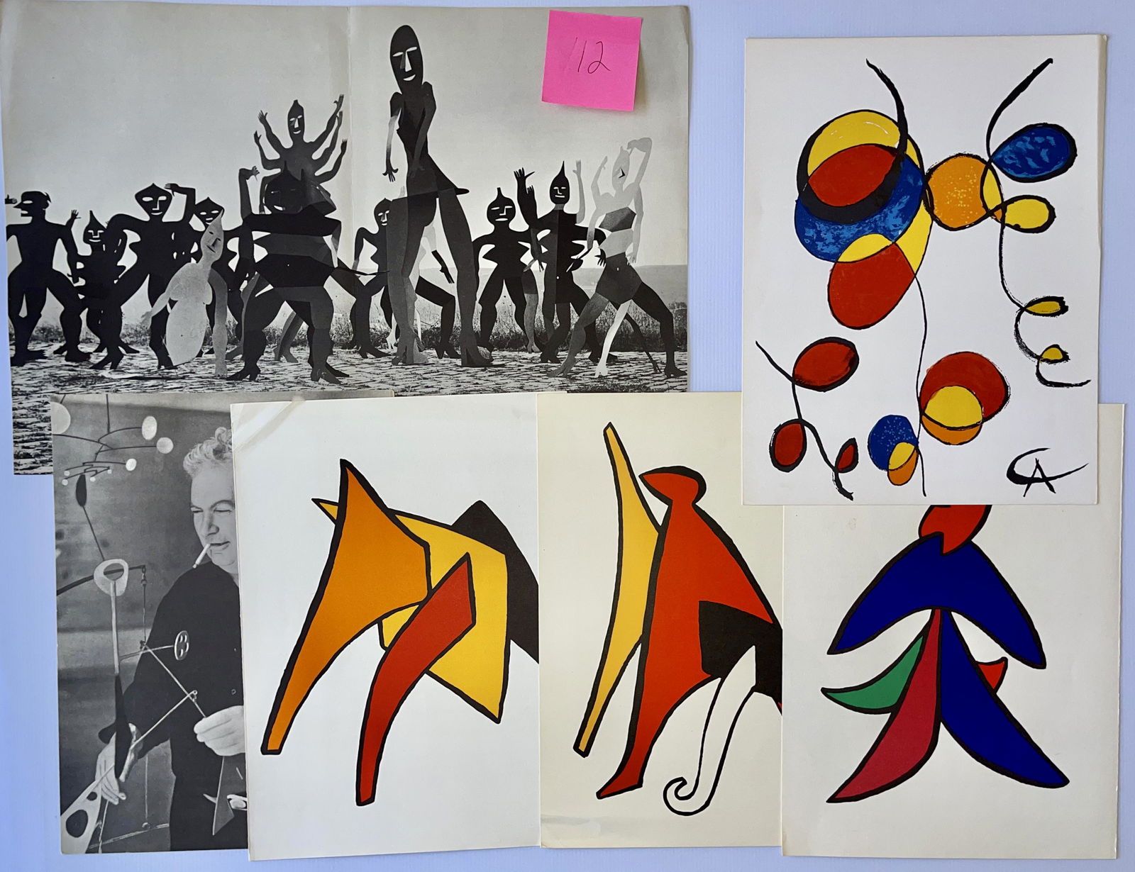 ALEXANDER CALDER SET #1 with 6 LITHOS (1 of 5)