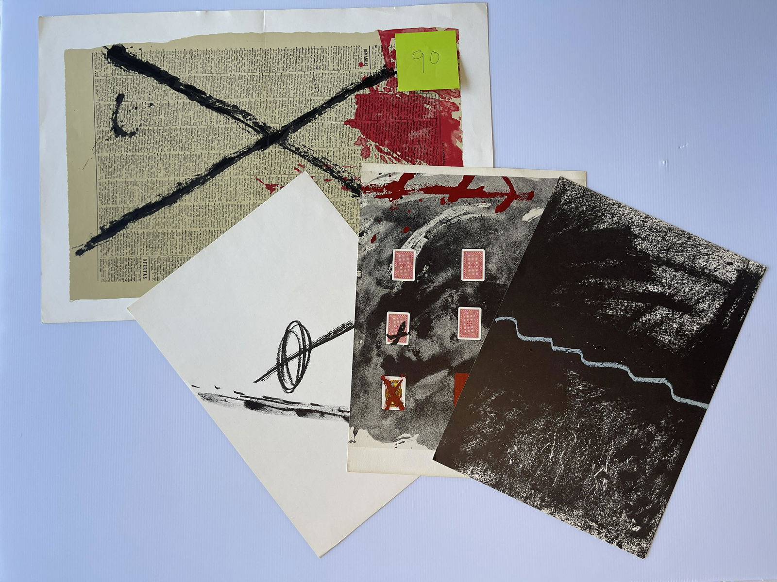 Antoni Tàpies SET #5 with 4 LITHOS (1 of 5)