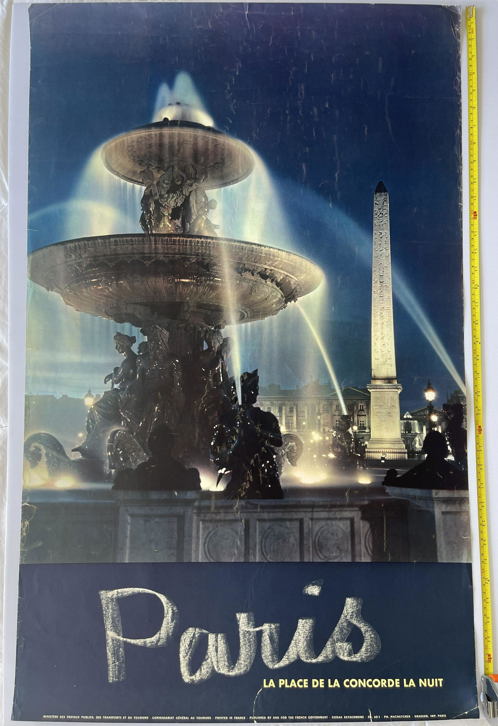 PARIS TRAVEL POSTER - 1970 (1 of 5)