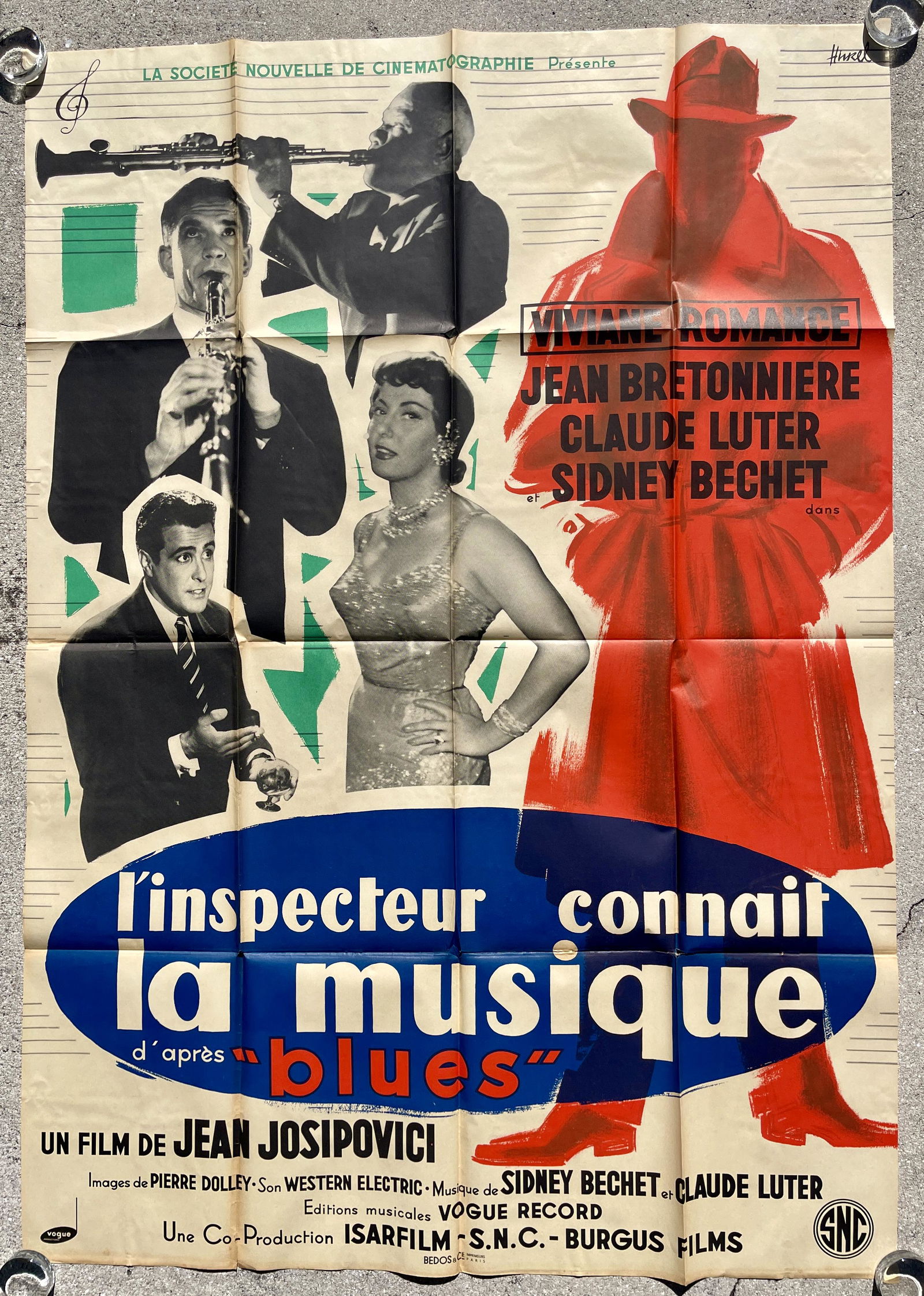 L'inspecteur connait la musique 1956 French Grande Poster (1 of 1)
