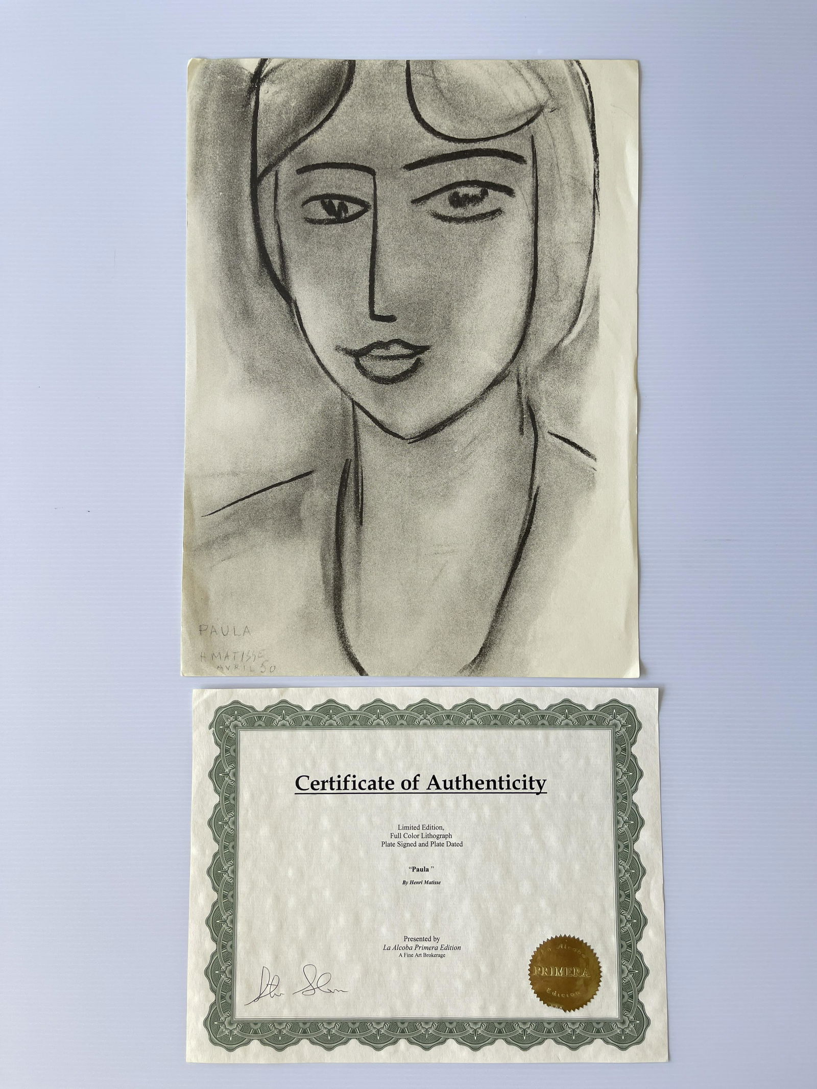 PAULA by HENRI MATISSE from DLM (1 of 2)