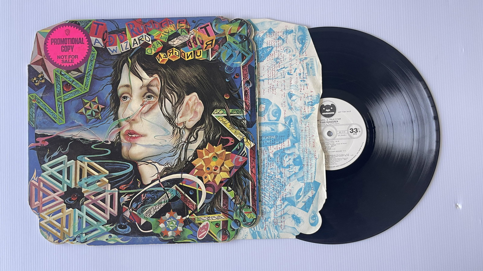 Todd Rundgren - A Wizard, A True Star RARE PROMO DIE-CUT GATEFOLD (1 of 1)