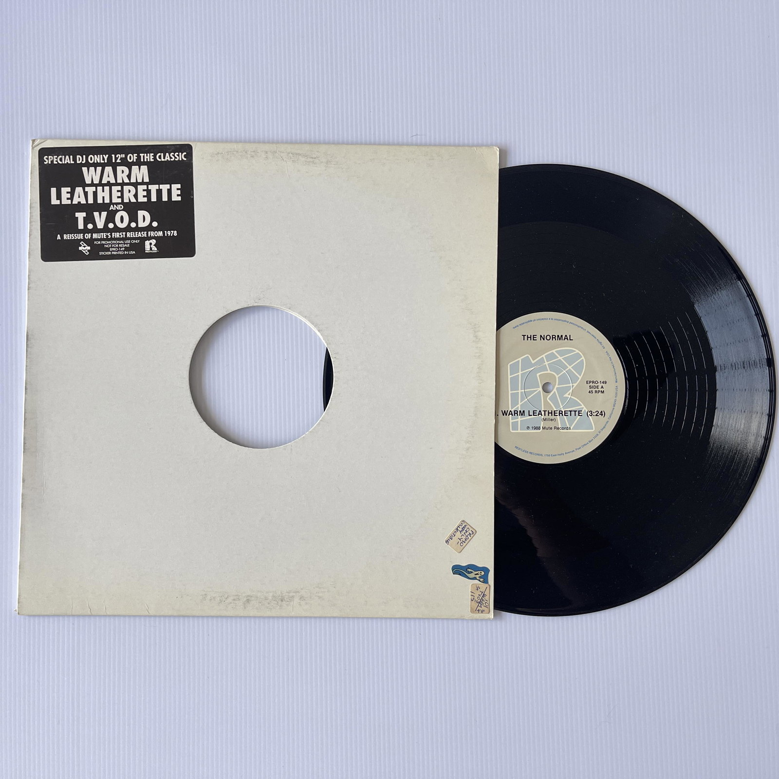 The Normal - Warm Leatherette: The Normal - Warm Leatherette Restless Records - EPRO-149 Vinyl, 12', 45 RPM, Single, PROMO 1988 Genre: Electronic Style: Industrial AKA: Daniel Miller A 'one man' electronic band project of Daniel Mi