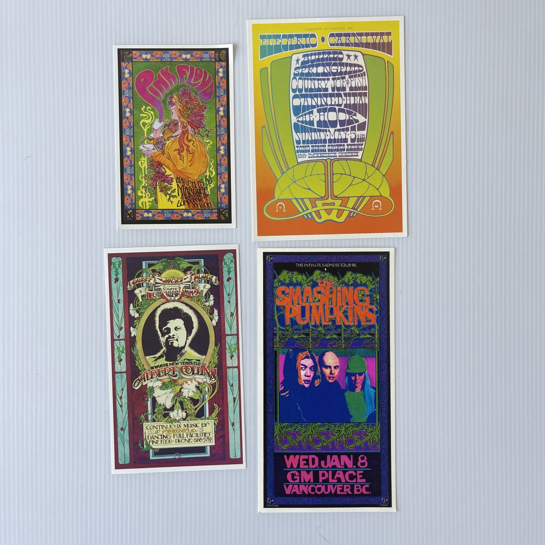 BOB MASSE POSTCARD SET #1 FEATURING PINK FLOYD (1 of 1)