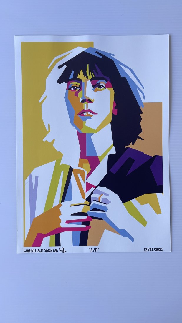 PATTI SMITH - BY WPAP ARTIST Wahyu Aji Sedawa: PashCo is an exclusive artist representative for artist Wahyu Aji Sedawa. Many of these have never before been offered for sale in the US!! The art form is called WPAP - and is a new form of art that