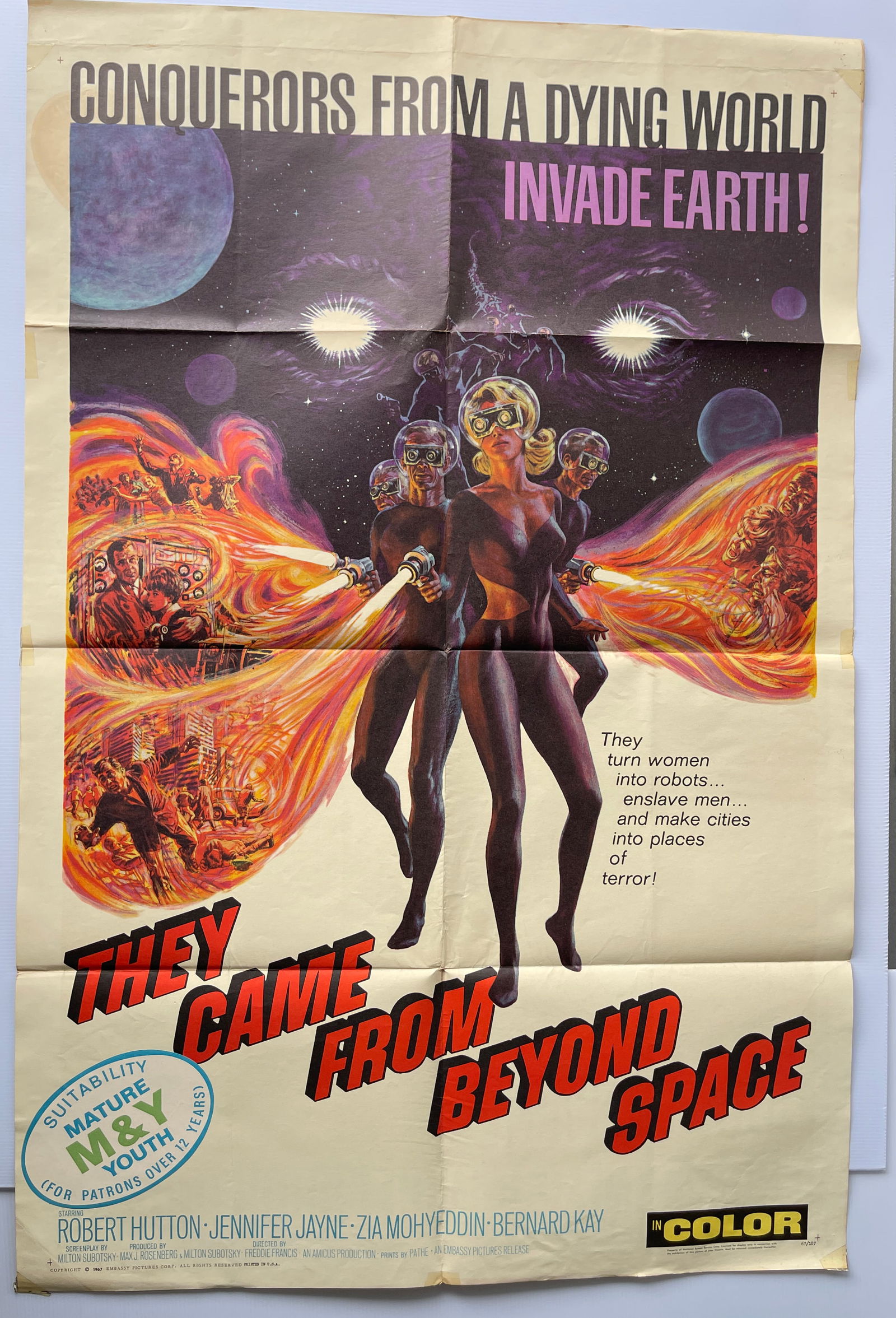 THEY CAME FROM BEYOND SPACE MOVIE POSTER (1 of 1)