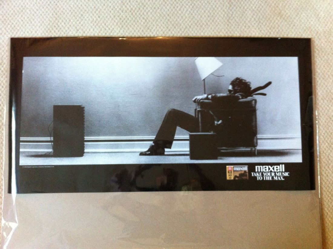 BLOWN AWAY: Original 1998 Blown Away Maxell Tape poster. Iconic image.
