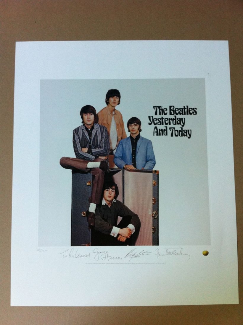 Beatles Yesterday and Today - Numbered Litho 227/2: Yesterday and Today is more famous for it's cover art than anything else. The original cover, known as the "Butcher" cover is one of the most valuable records around (if you can find it). This cover a