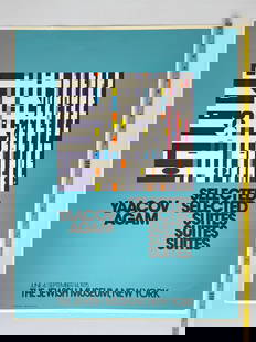 YAACOV AGAM 1975 GALLERY SHOW AT The Jewish Museum: YAACOV AGAM 1975 GALLERY SHOW AT The Jewish Museum in NY. Printed in France. Poster is 25.25 inches tall. See our other Judaism related art including SHLOMO book.
