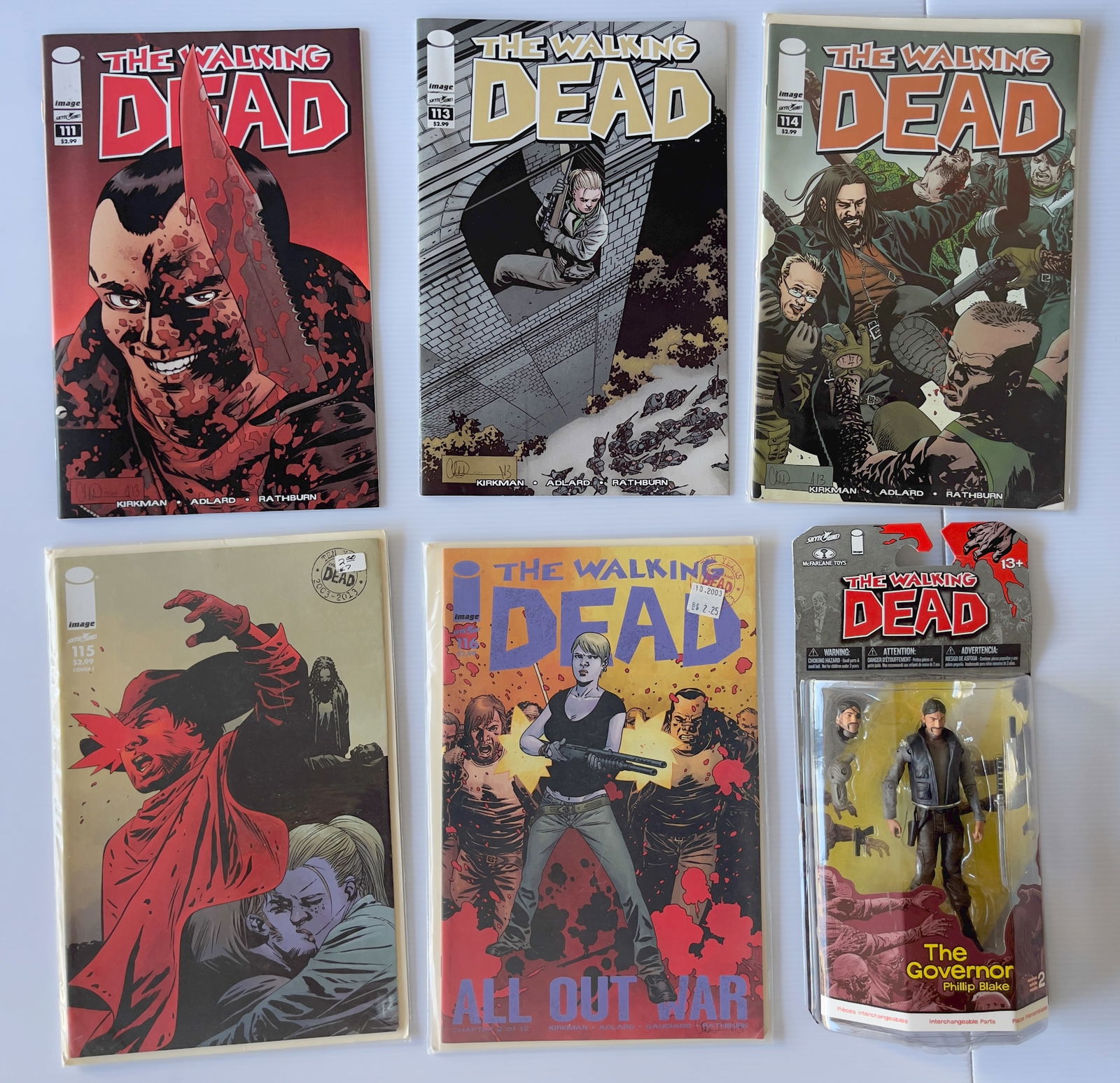 WALKING DEAD SET #2 WITH THE GOVERNOR ACTION FIGURE (1 of 1)