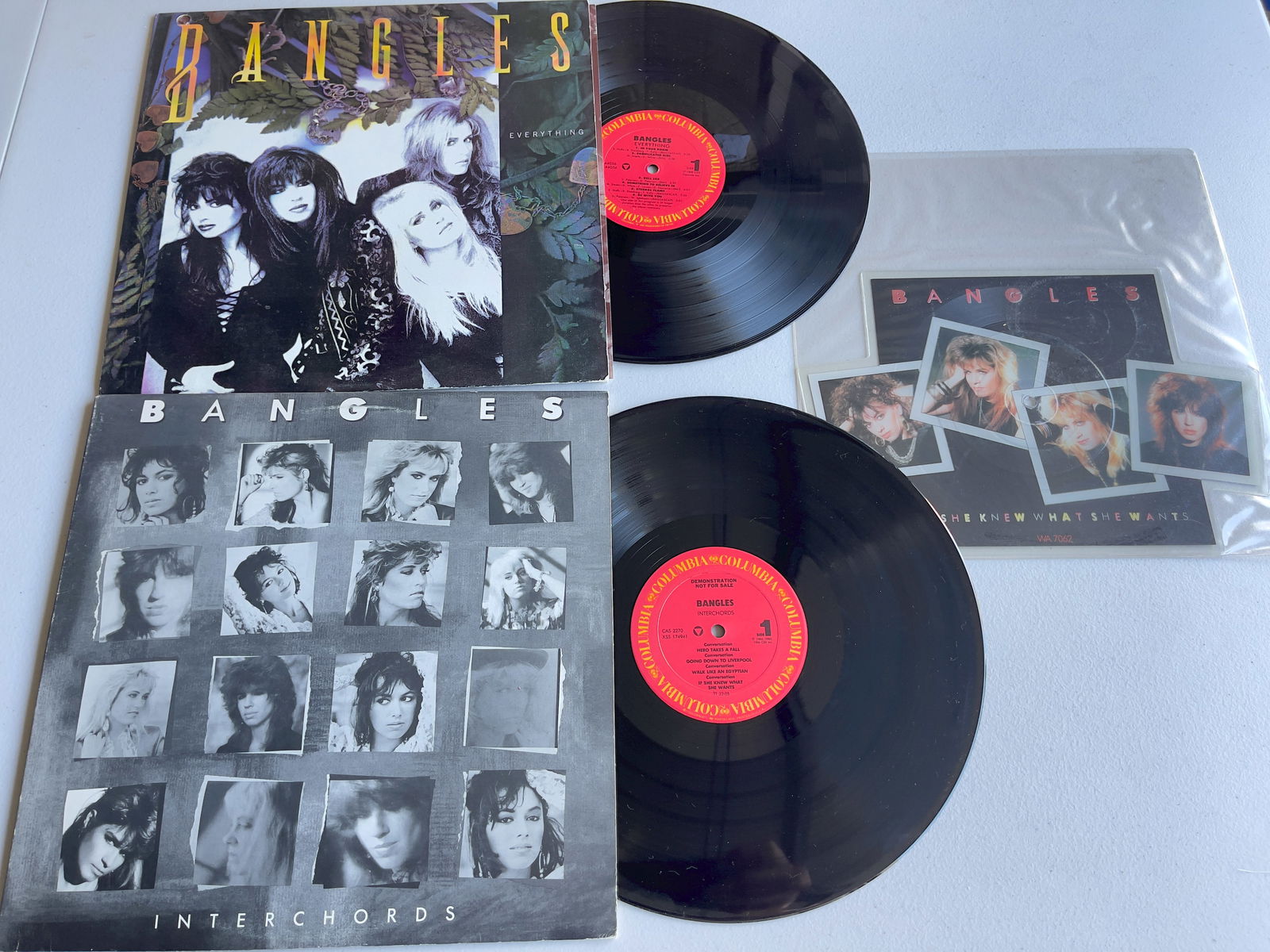 THE BANGLES SET OF 3 RECORDS WITH RARE PICTURE DISC (1 of 1)
