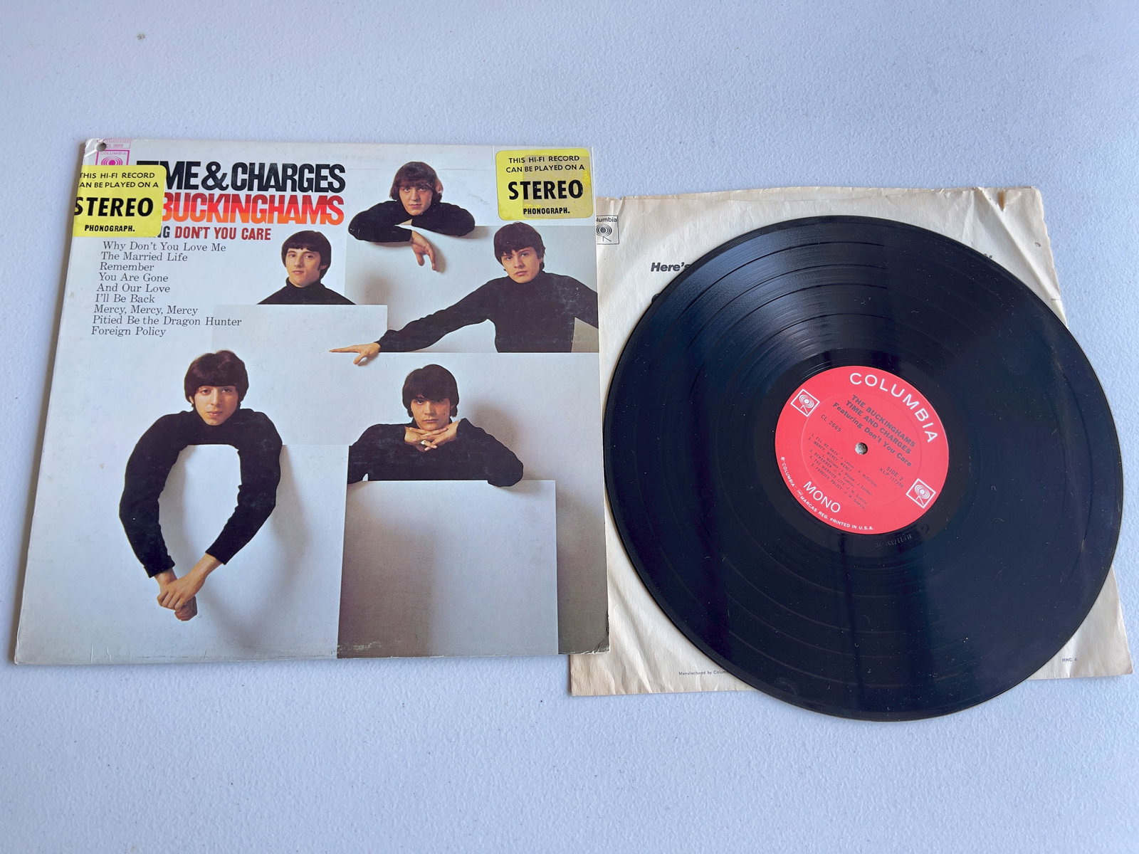 The Buckinghams – Time & Charges / possible rare missprint: The Buckinghams – Time & Charges / possible rare missprint - mono / stereo mixup