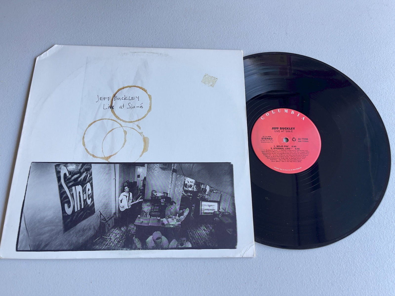 Jeff Buckley – Live At Sin-é - Columbia – 44 77296: Jeff Buckley – Live At Sin-é - Columbia – 44 77296 ($45-100)