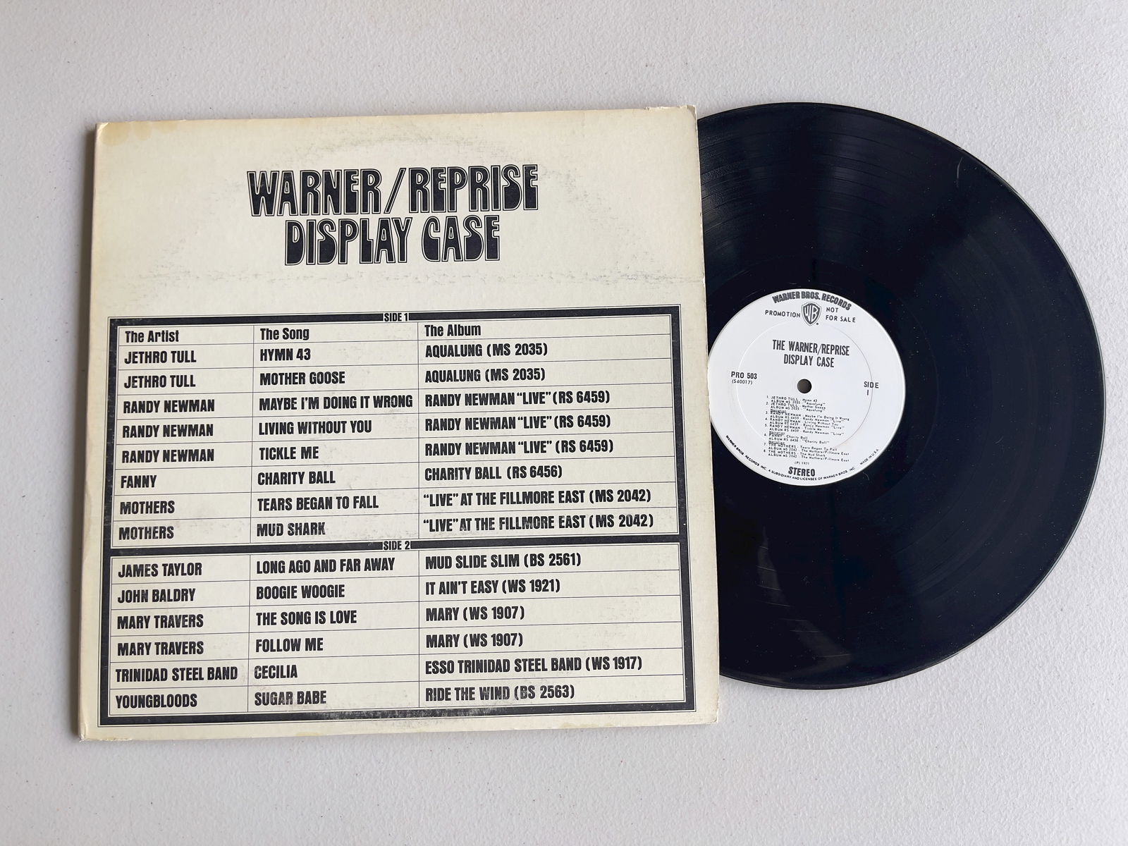 Various – The Warner / Reprise Display Case $$ (1 of 1)
