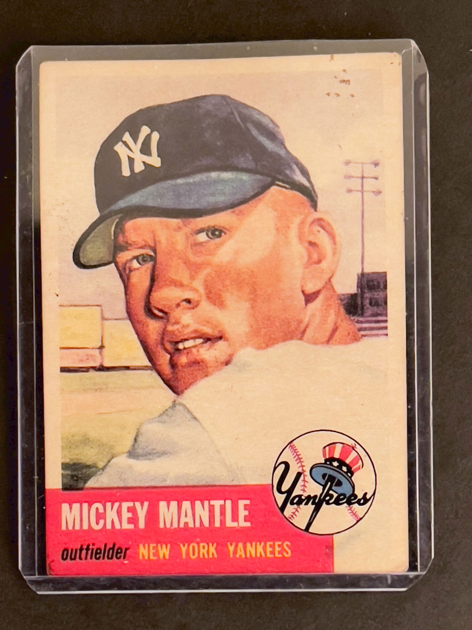 1953 Topps #82 Mickey Mantle New York Yankees HOF ICONIC CARD (1 of 2)