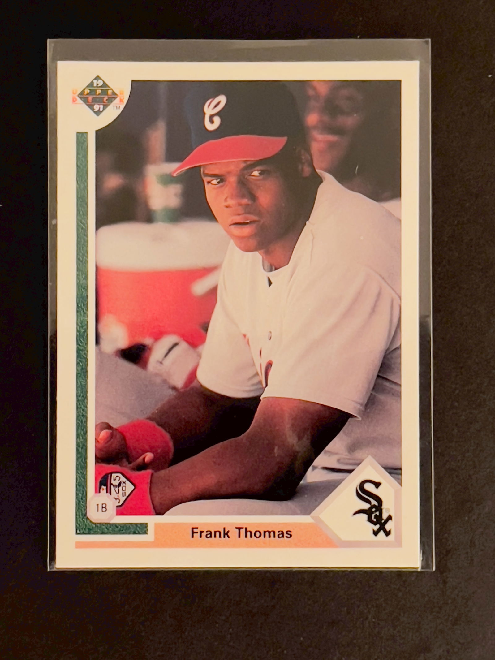 1991 Upper Deck FRANK THOMAS #246 -White Sox - "Middle Finger" card (1 of 2)