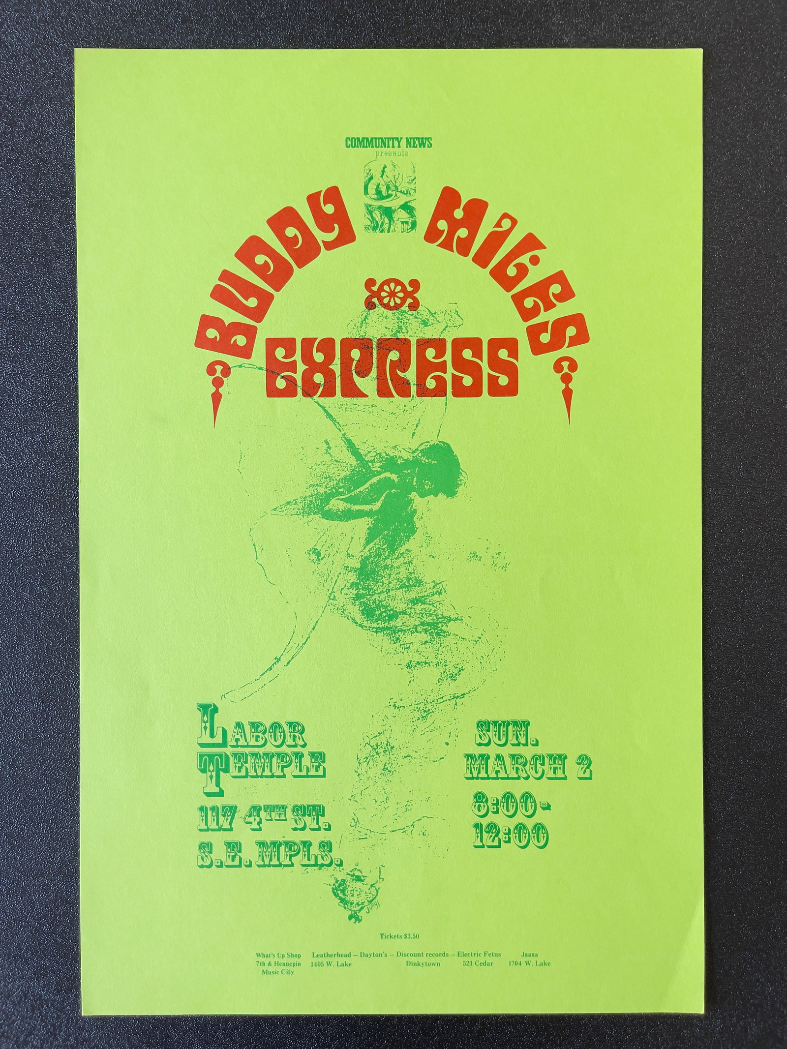 BUDDY MILES AT THE MINNEAPOLIS LABOR TEMPLE 1969: BUDDY MILES AT THE MINNEAPOLIS LABOR TEMPLE 1969 - OSTOUSHKO
