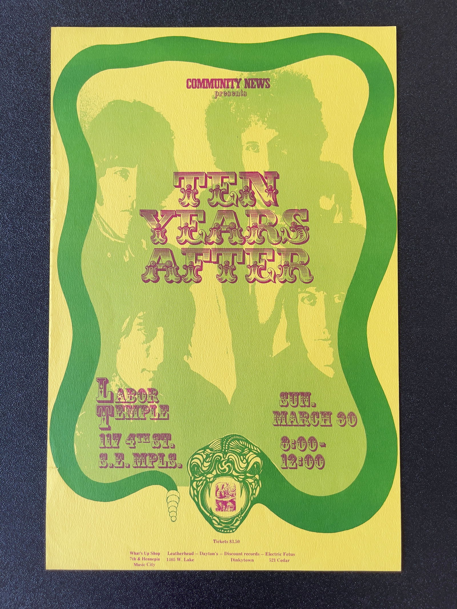 TEN YEARS AFTER - MINNEAPOLIS LABOR TEMPLE - 1969 (1 of 1)