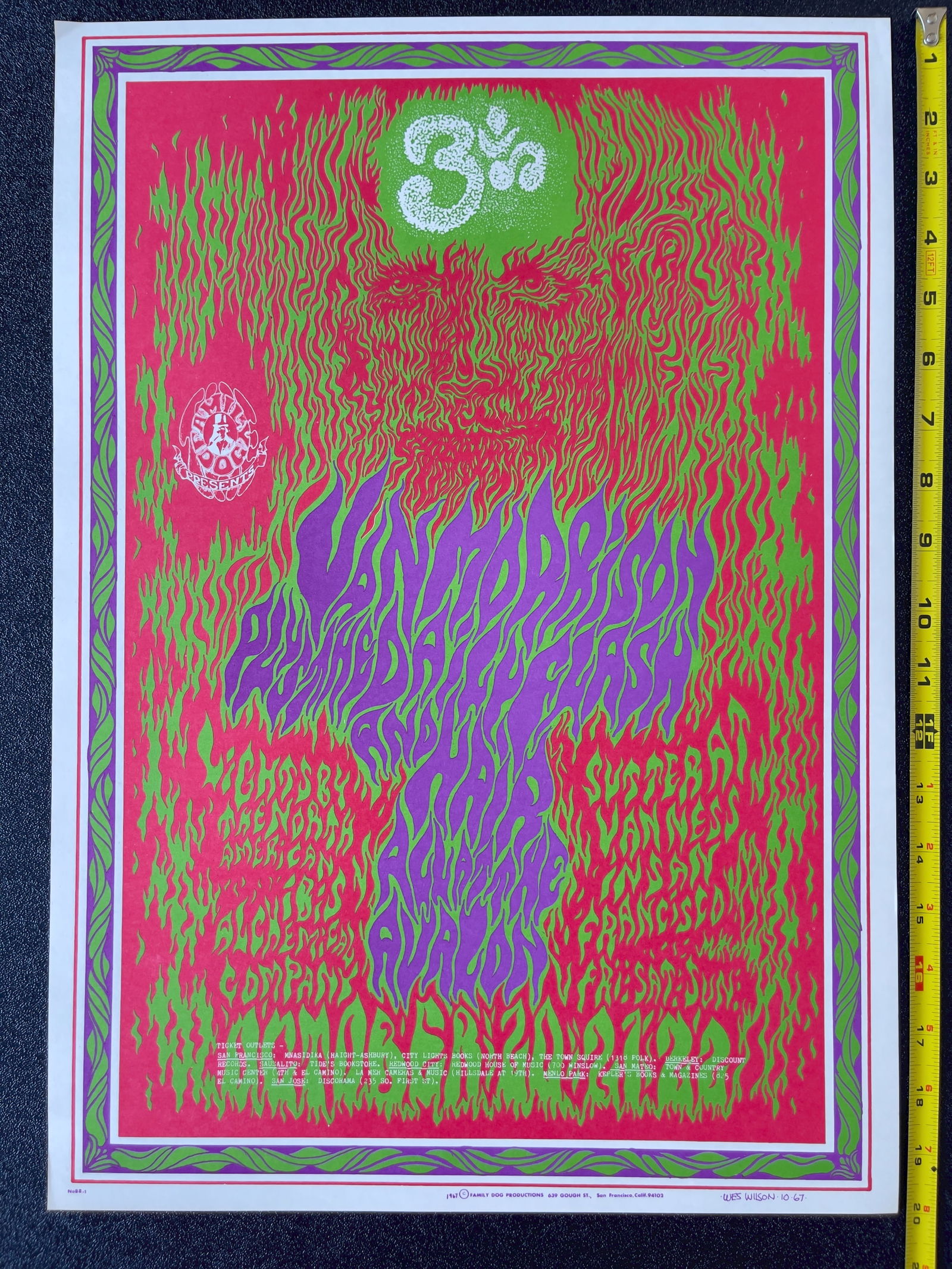 FD88 - VAN MORRISON - 1ST - Wes Wilson 1967 (1 of 1)