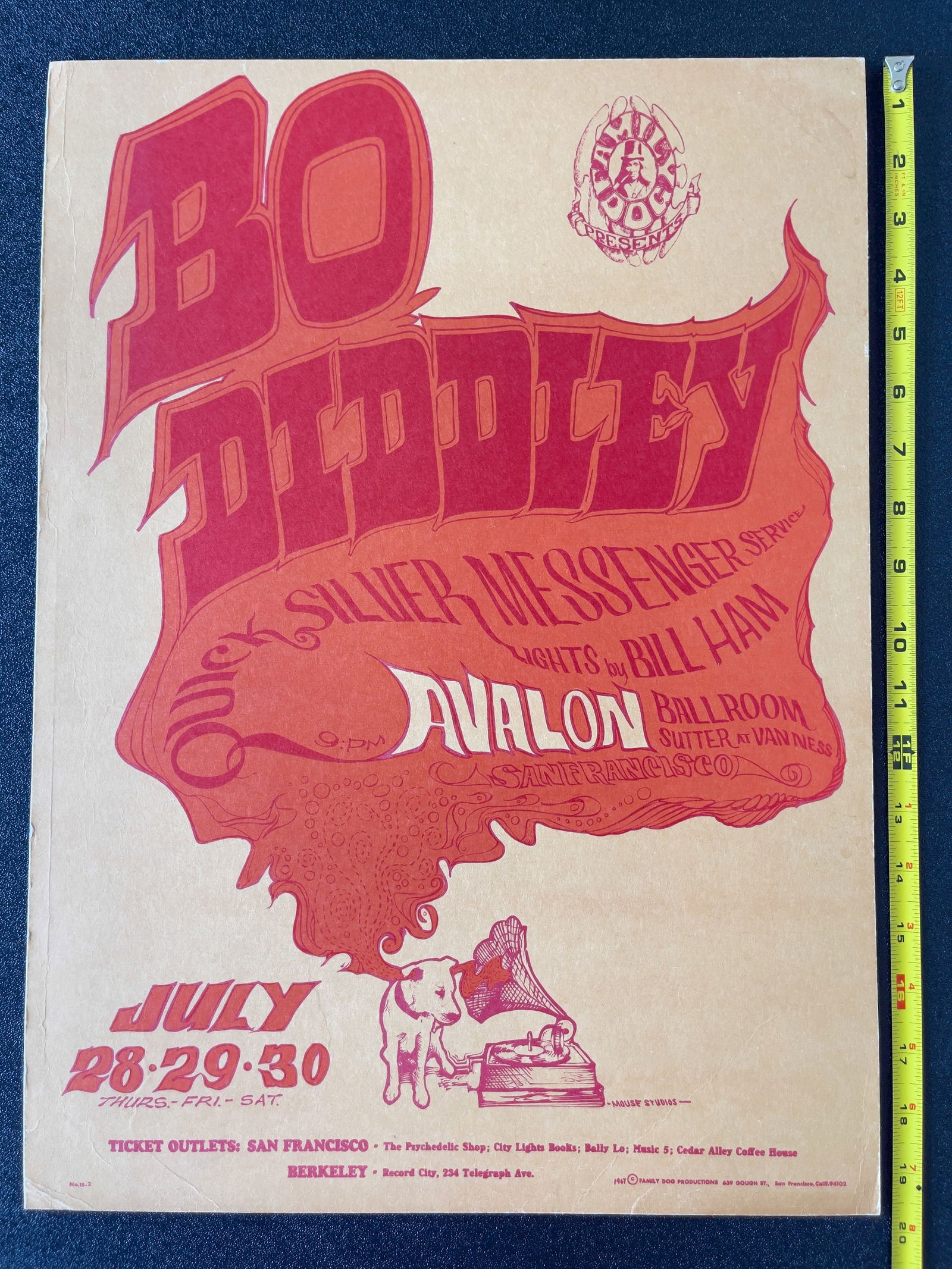 FD18 - Bo Diddley - 2ND - 1966 - Stanley Mouse Alton Kelley (1 of 1)