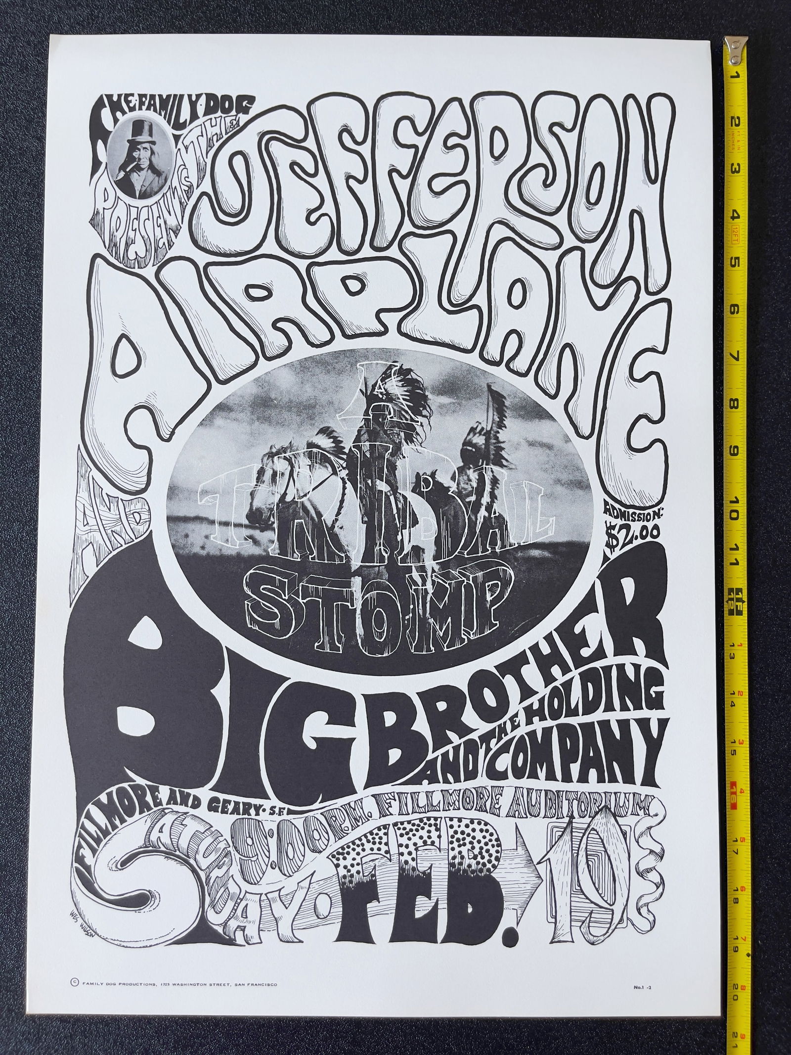 FD1 - Jefferson Airplane - 2ND - 1966 - Wes Wilson (1 of 1)